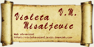 Violeta Misaljević vizit kartica